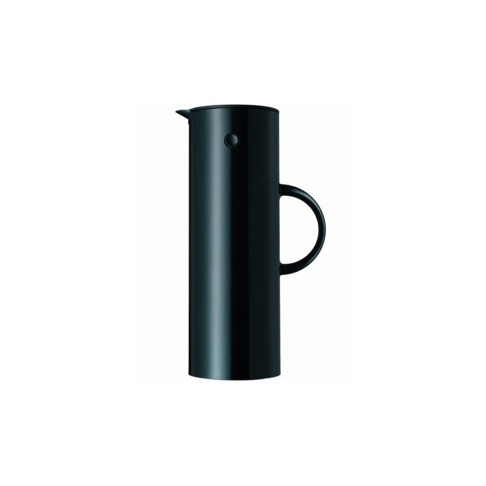 Stelton 1-Liter Vacuum Jug, Shiny Black