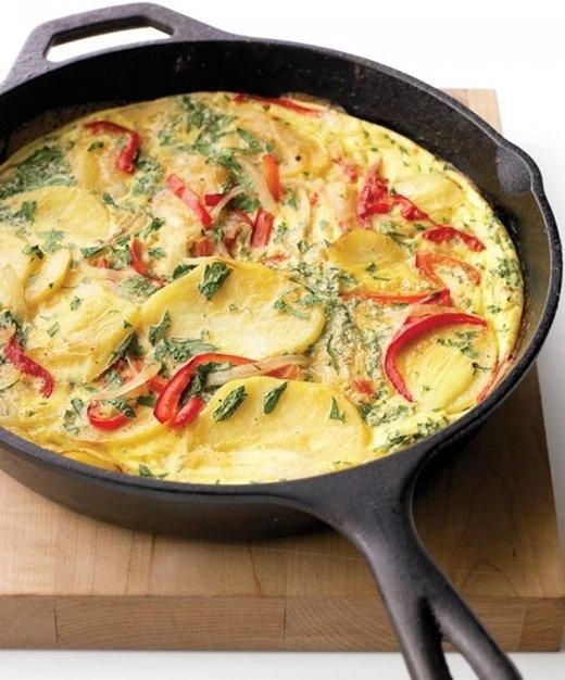 Spanish Tortilla with Bell Pepper