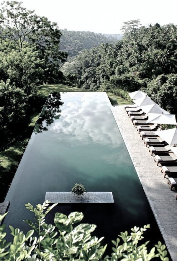 Infinity Pool in Alila Ubud Hotel, Desa Melinggih Kelod, Payangan, Gianyar, Bali