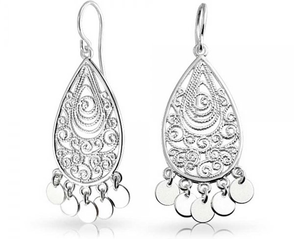 Boho Filigree Dangle Earrings