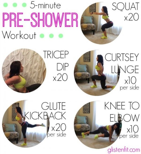 5-Minute Pre-Shower Workout