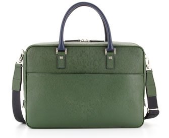 Salvatore Ferragamo Revival Laptop Case in Green