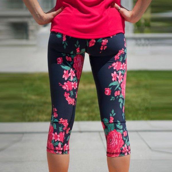 Floral Capri Leggings