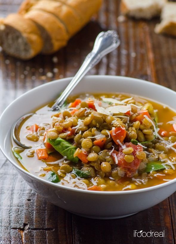 Spinach and Lentil Soup