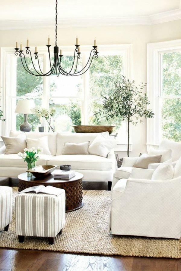 White Living Room