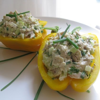 Chicken Salad in Stuffed Peppers