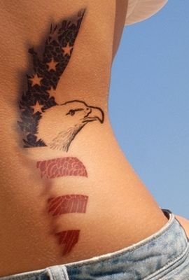 American Flag Eagle Tattoo