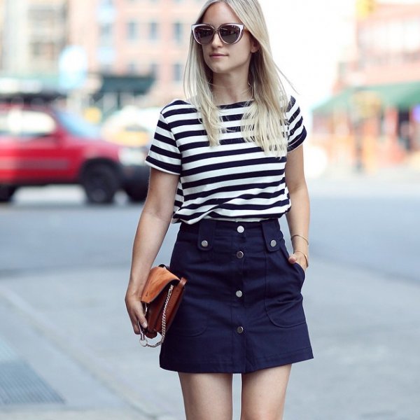 Stripes and Navy Blue Are a Match Made in Heaven