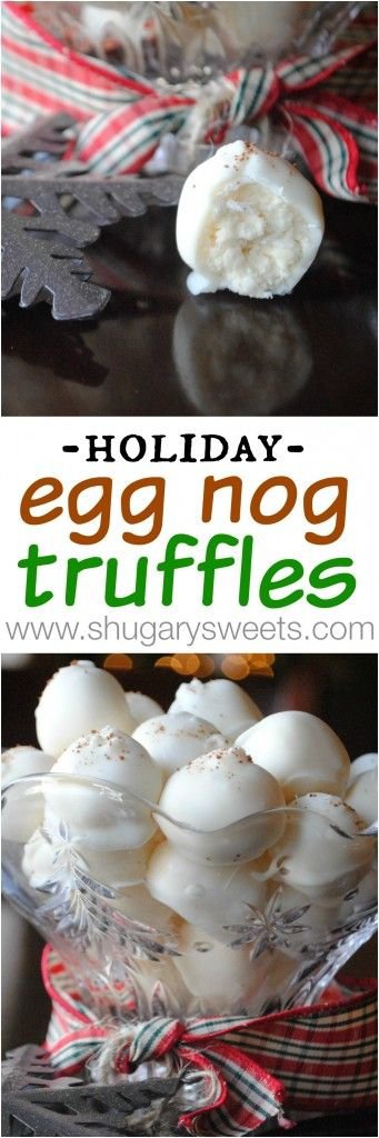 Eggnog Truffles