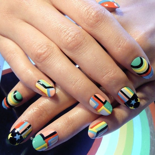 nail, manicure, nail care, yellow, cosmetics,