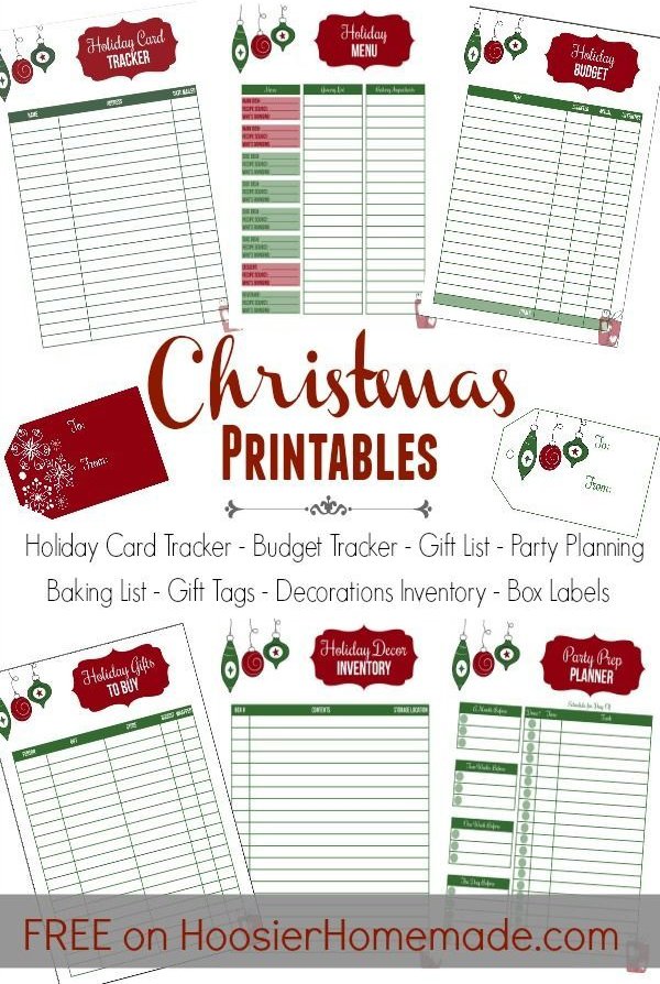 Christmas Lists and Trackers