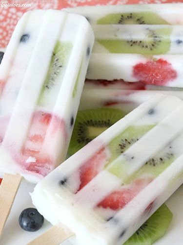 Yogurt Fruit Popsicles