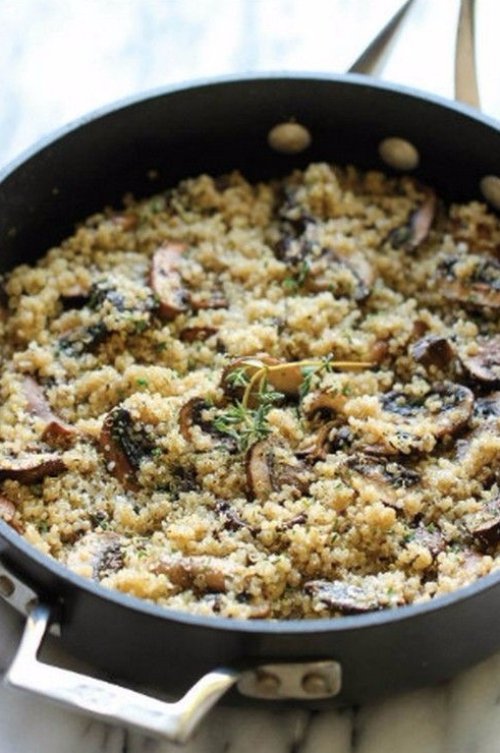 Garlic Mushroom Quinoa