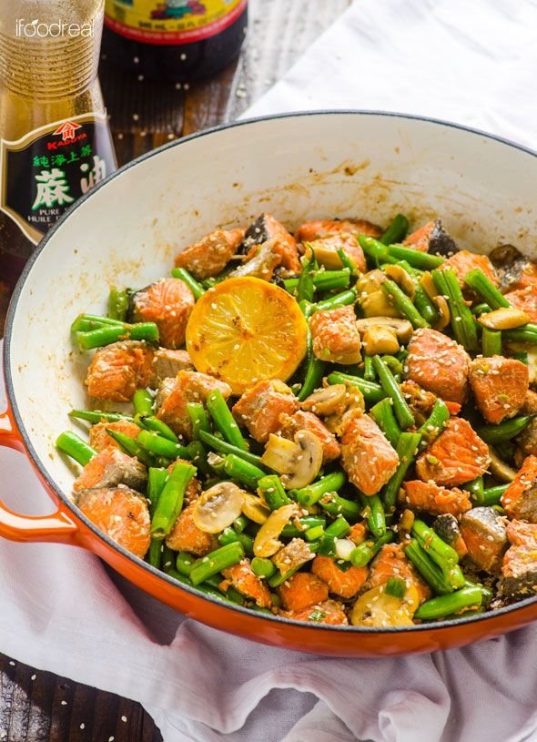 Salmon and Green Beans