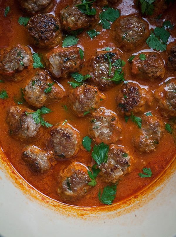 Harissa Lamb Meatballs