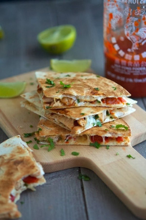 Key West Spicy Chicken Quesadillas