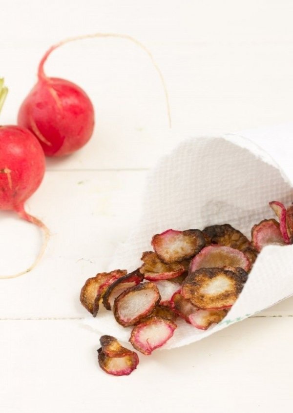 Baked Radish Chips