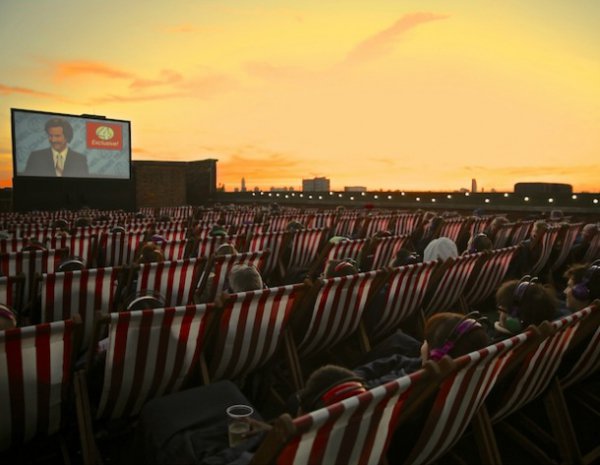 auditorium, sky, crowd, theatre, evening,