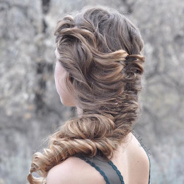 hair, hairstyle, blond, long hair, chignon,