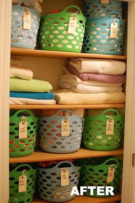 Linen Closet Makeover