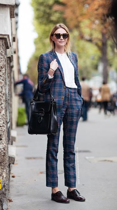 Plaid Suit and Oxfords