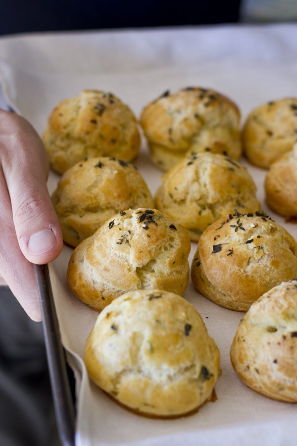 Herbed Gougeres