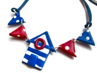 Beach Hut Necklace