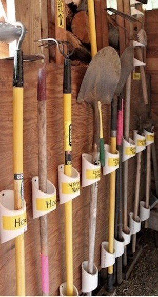 PVC Solution for Storing Garden Tools