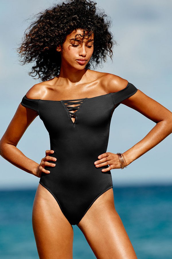 clothing, swimwear, one piece swimsuit, supermodel, muscle,