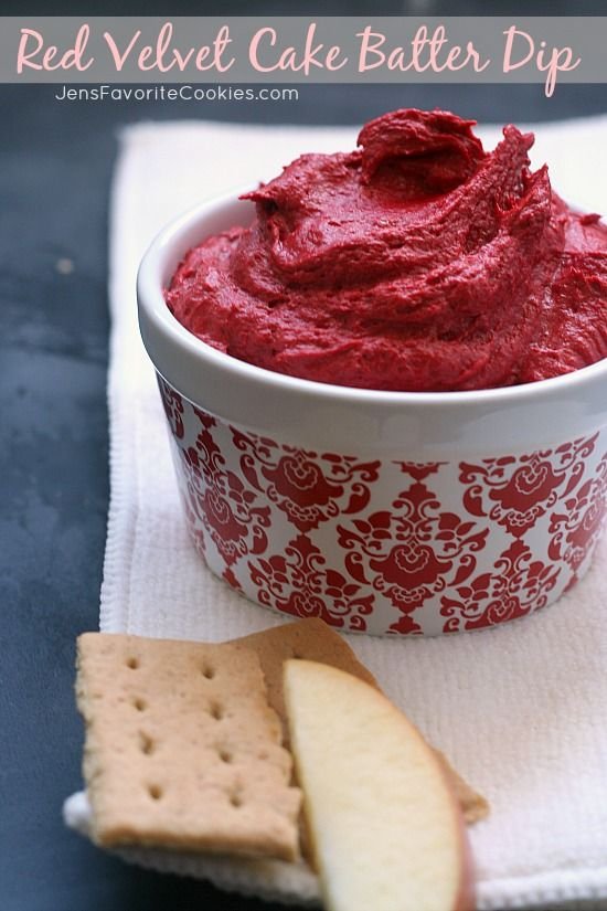 Red Velvet Cake Batter Dip