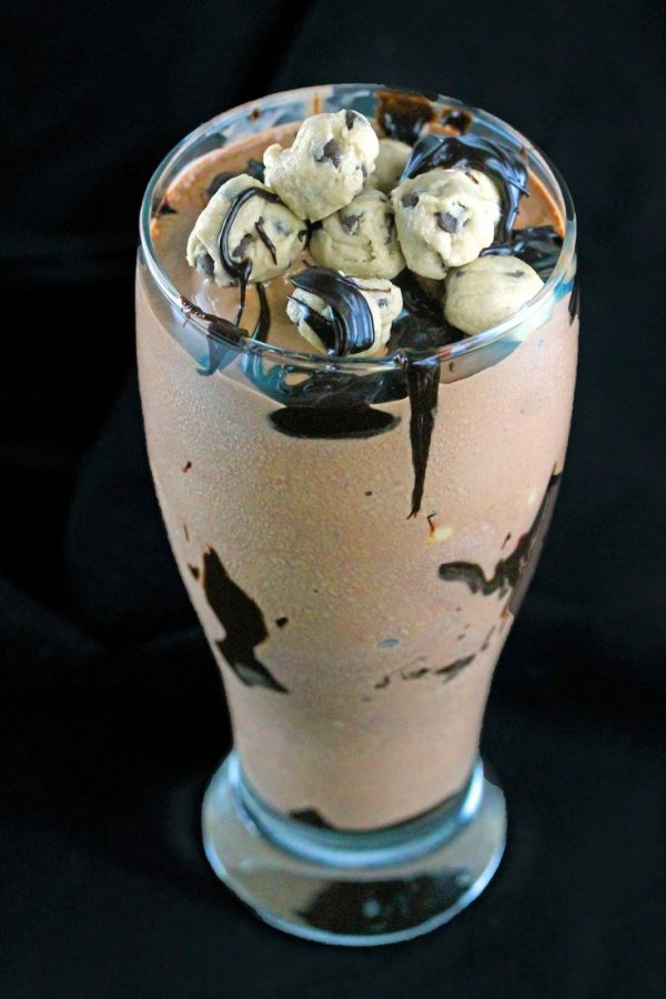 Double Chocolate Fudge Cookie Dough MilkShake