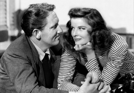 Spencer Tracy and Katharine Hepburn