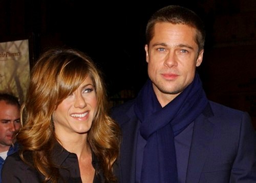 Jennifer Aniston and Brad Pitt