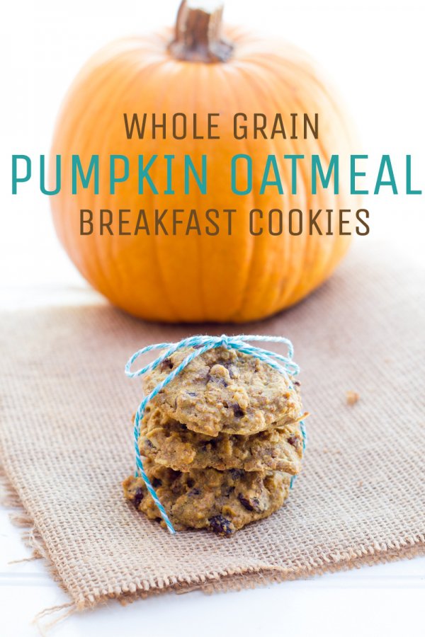 Pumpkin Spice Breakfast Cookies