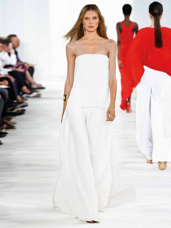 Strapless White Dress