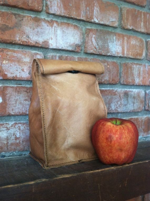 Leather Lunch Bag