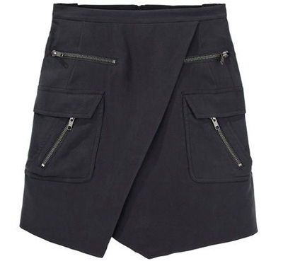 Under.Ligne by Doo Ri Military Zip Skirt