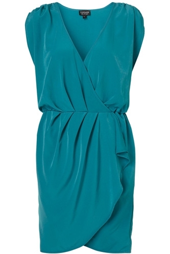 Topshop Draped Front Dress