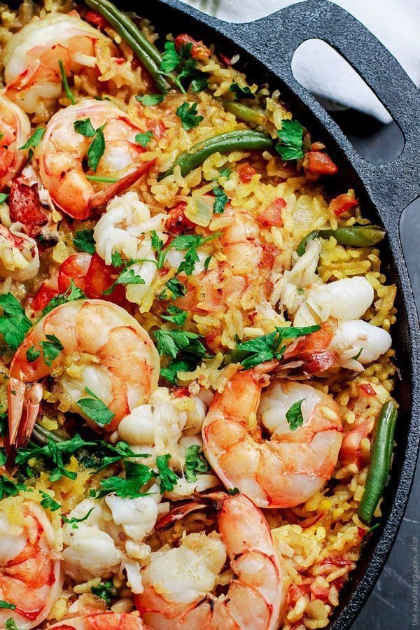 Authentic Seafood Paella