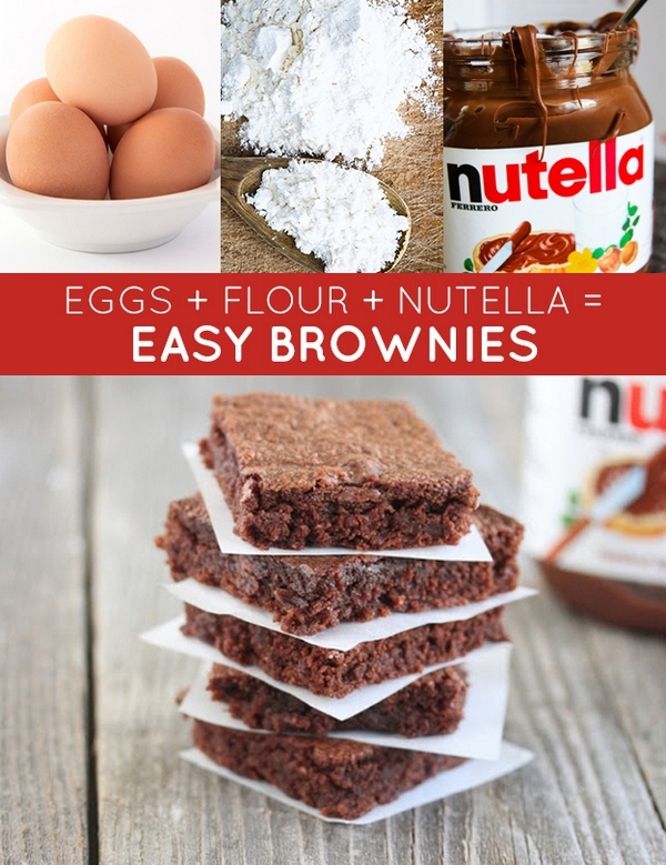 Nutella Brownies? Easy!