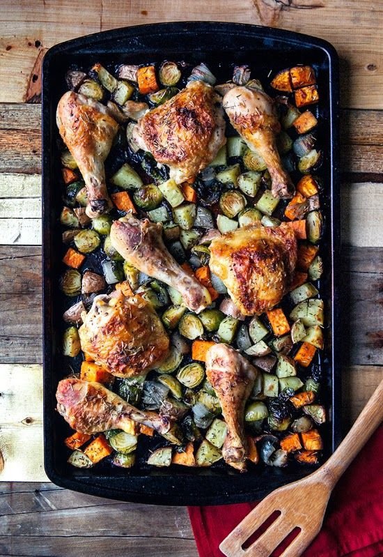 Sheet Pan Roast Chicken Dinner