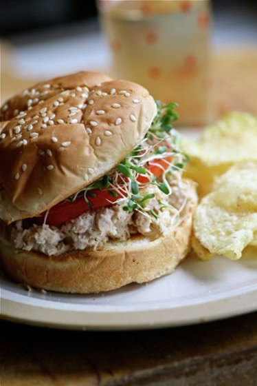 Parmesan Tuna Sandwiches