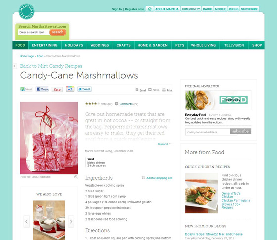Candy-Cane Marshmallows