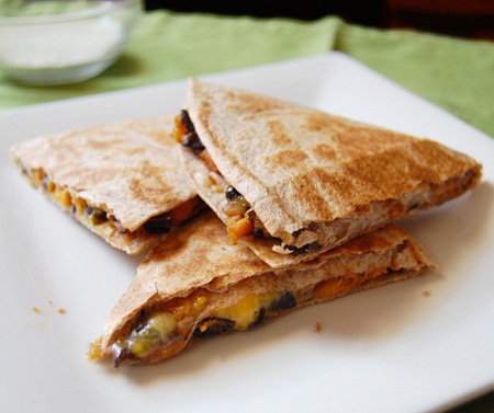 Sweet Potato and Black Bean Quesadilla...