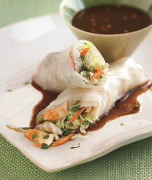 Shrimp Spring Rolls with Hoisin Dipping Sauce