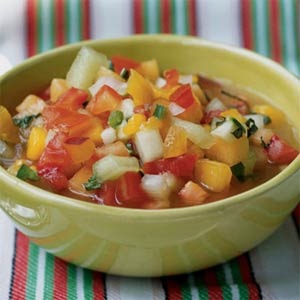 Chunky Tomato-Fruit Gazpacho