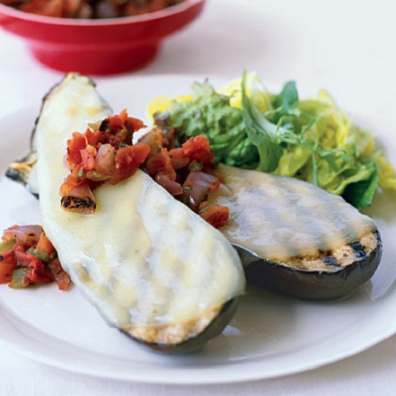 Grilled Eggplant Provolone Summer Recipe...