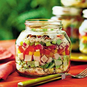 Layered Cornbread-and-Turkey Salad