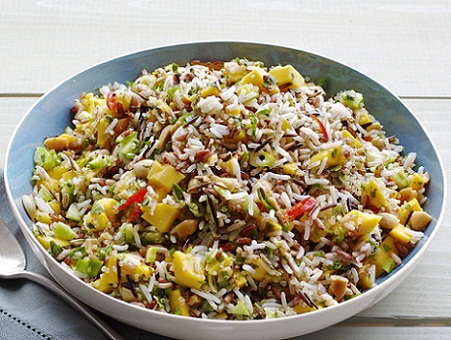 Mango Cucumber Rice Salad Recipe...