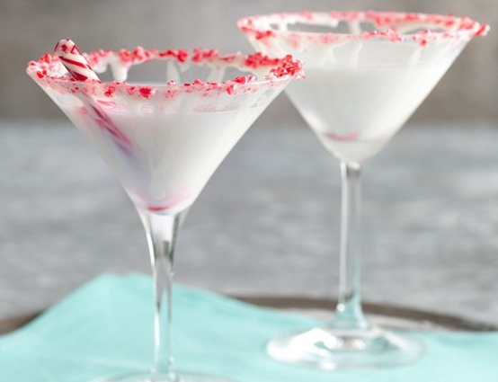 White Chocolate Peppermint Martini...